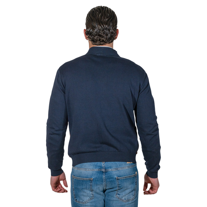 DARK BROWN/BLUE SUEDE/JERSEY JACKET