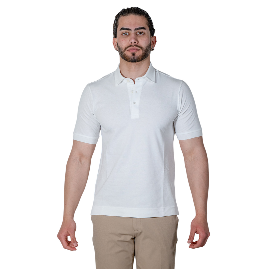 POLO PIQUET Bianco