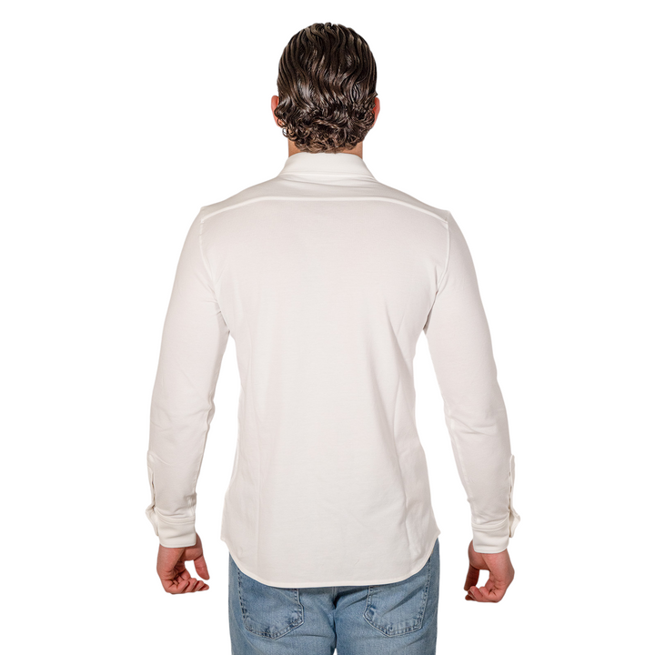 CAMICIA PIQUET Bianco