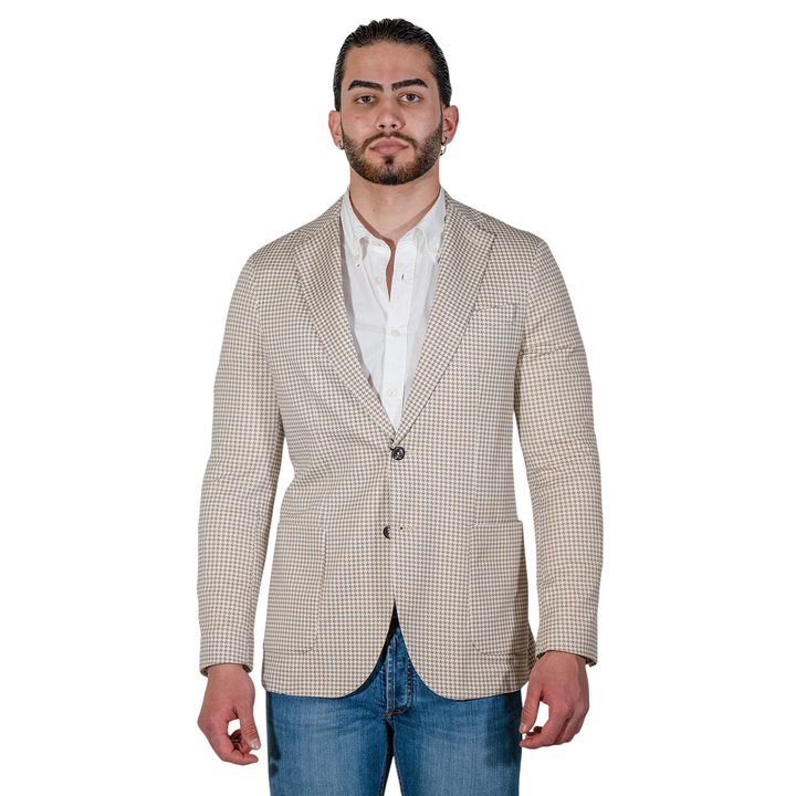 GIACCA PIED DE POULE Beige