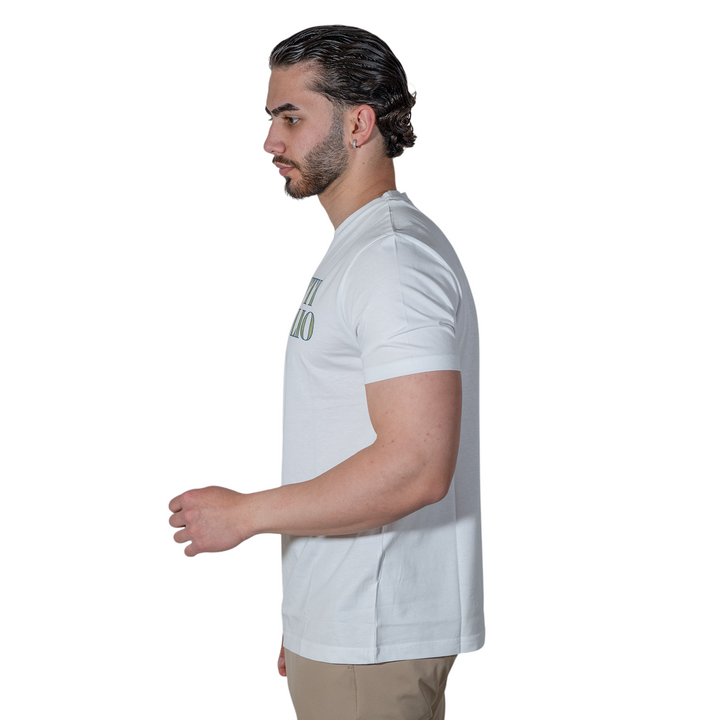 T-SHIRT STAMPA SPAGHETTI GREEN