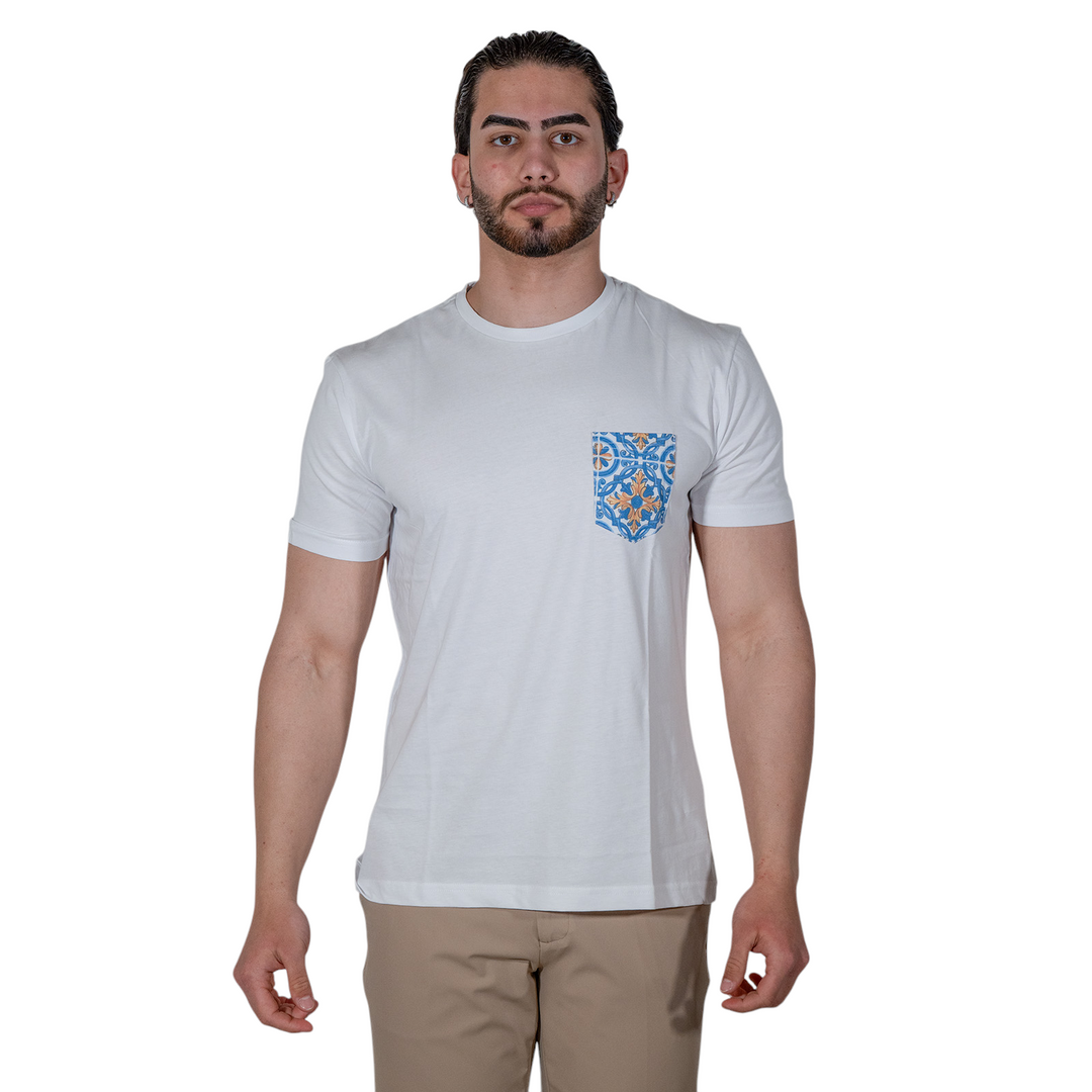 T-SHIRT STAMPA LASAGNA ORANGE