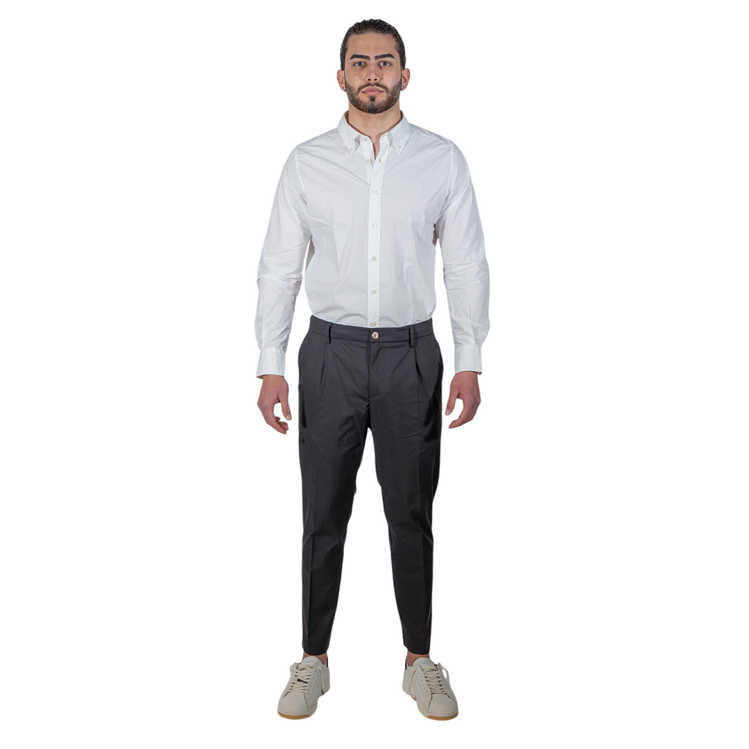PANTALONE CON ELASTICO & PINCES Nero