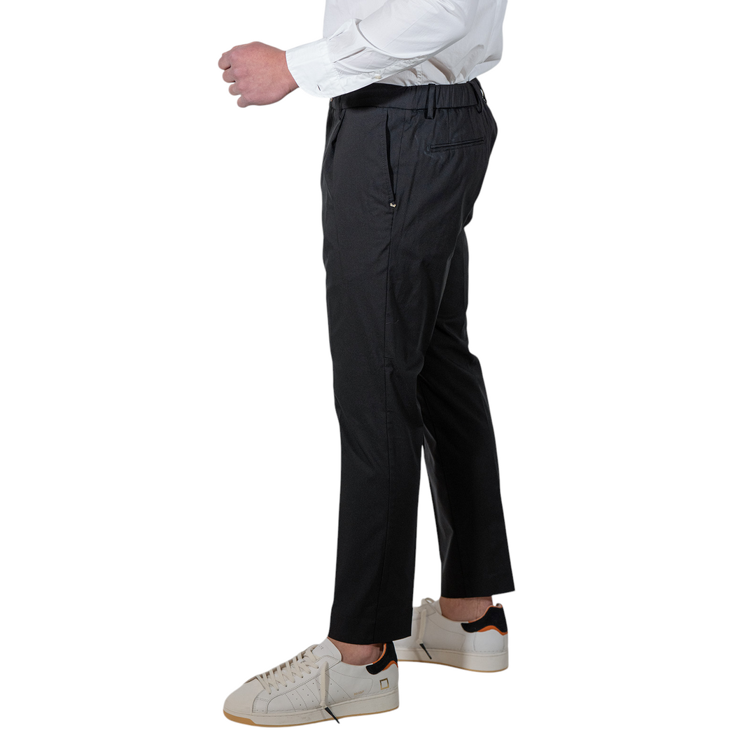 PANTALONE CON ELASTICO & PINCES Nero