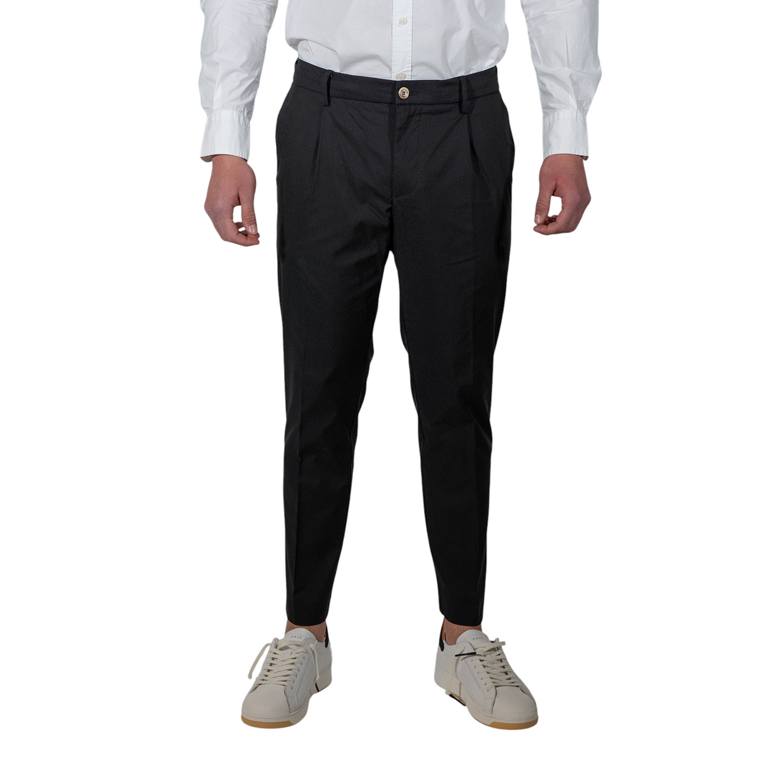 PANTALONE CON ELASTICO & PINCES Nero