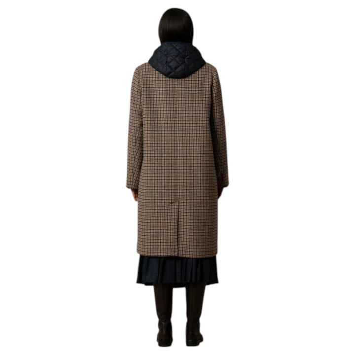 CAPPOTTO PIED DE POULE DIDIER MIELE-BLU