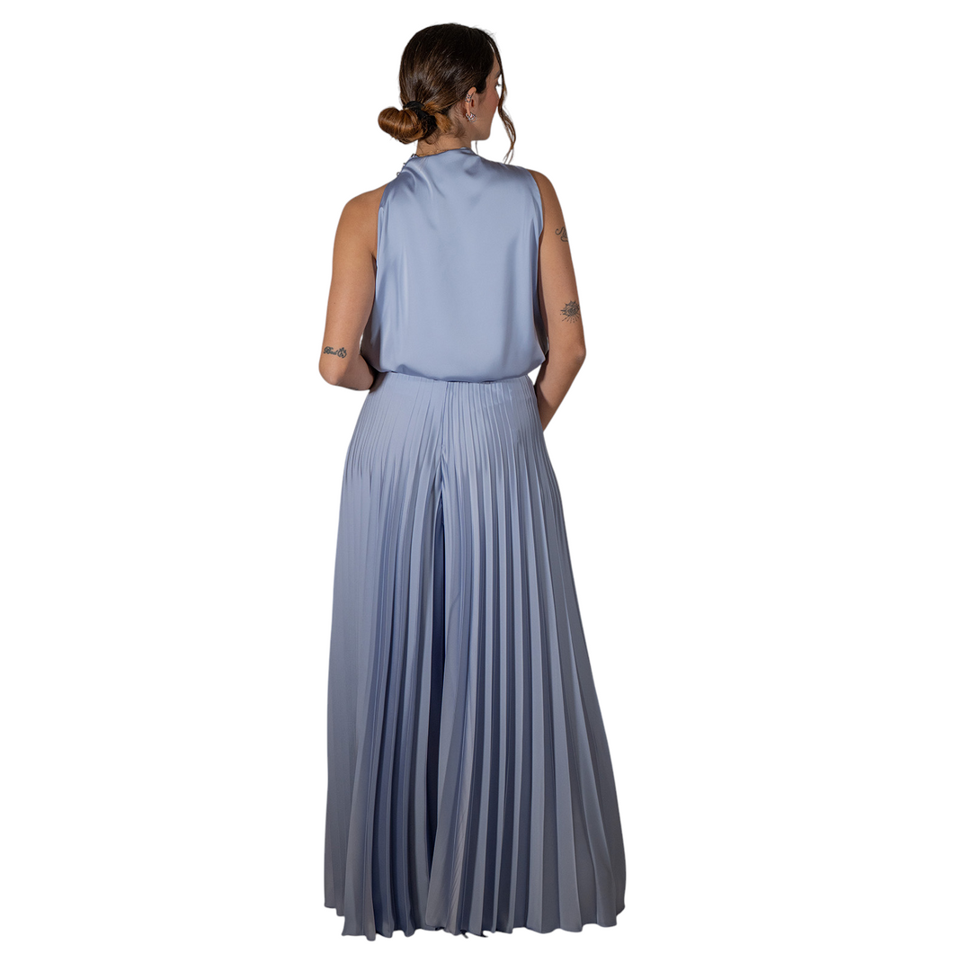 PANTALONE PLISSE' AVIATION BLUE