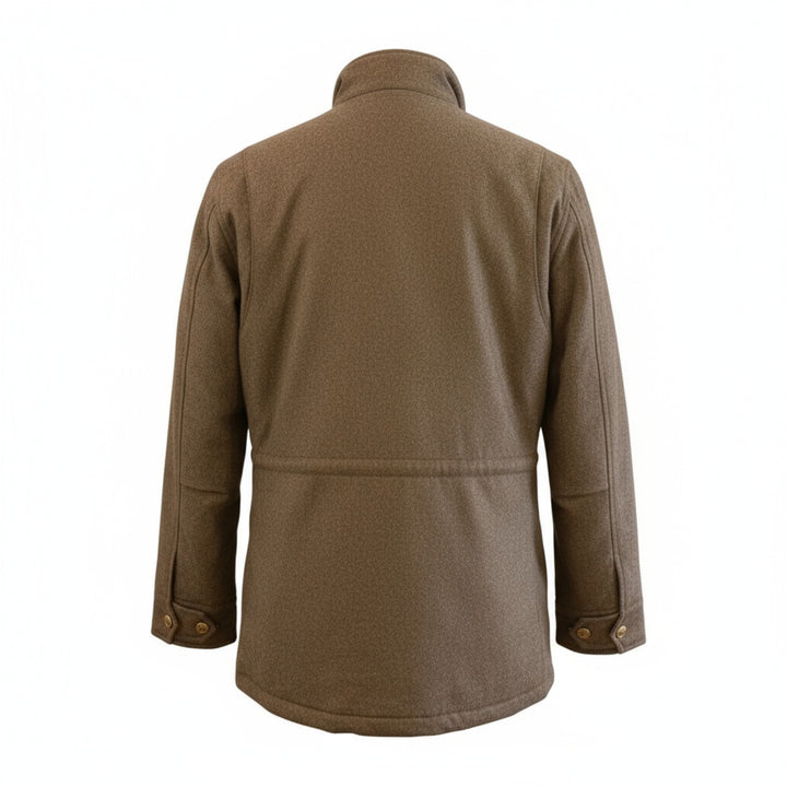 FIELD JACKET IN LANA MARRONE