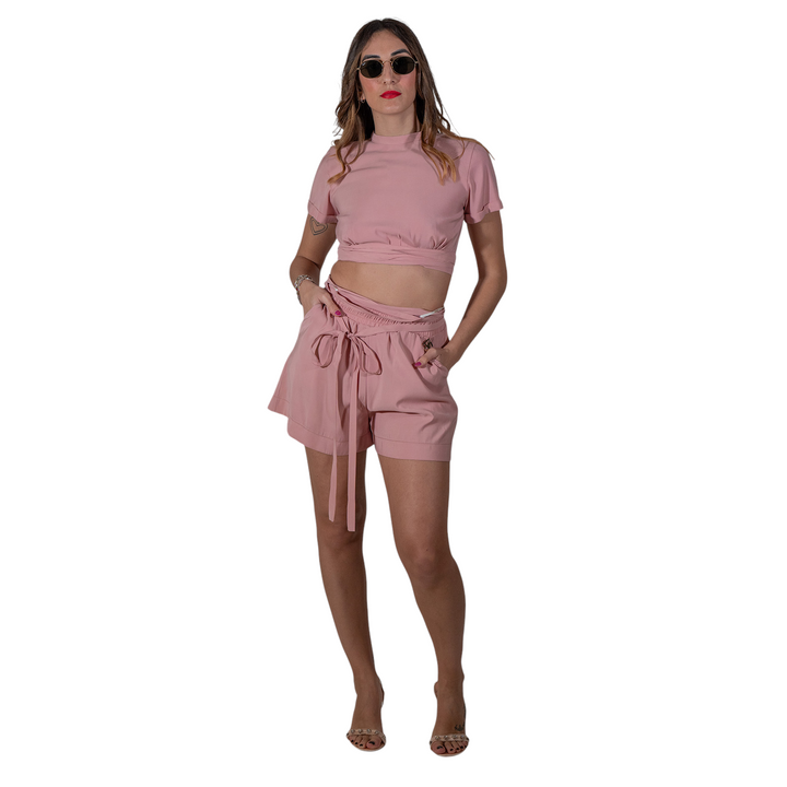 TOP LACCI IN VITA ANTIQUE PINK