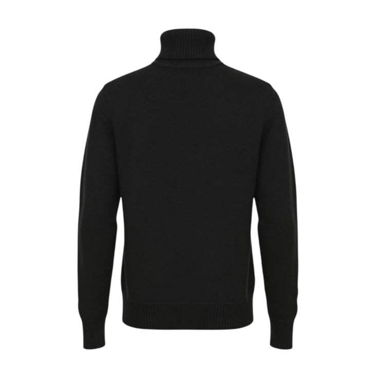 MAGLIONE COLLO ALTO FINEZZA 5 LANA MERINOS BLU