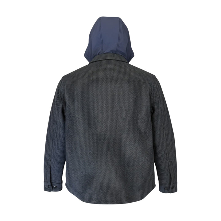 MEN'S BLUE HOODED JACKET