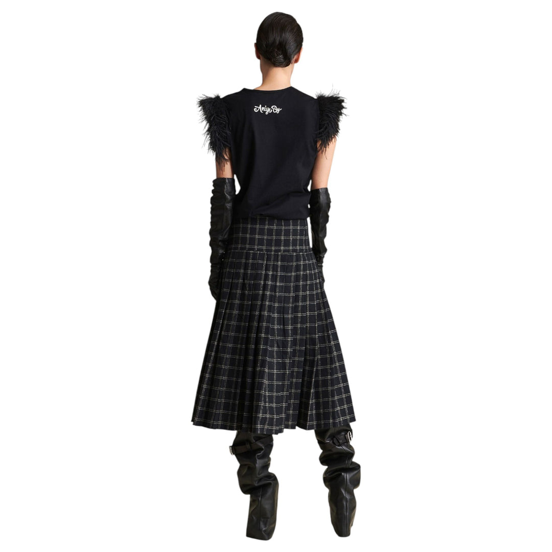 GONNA GWEN TARTAN NERO