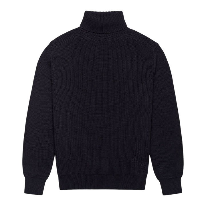 GIACCA MARINARA IN LANA FODERATA BLU