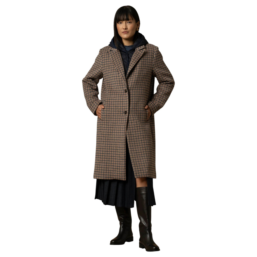 CAPPOTTO PIED DE POULE DIDIER MIELE-BLU