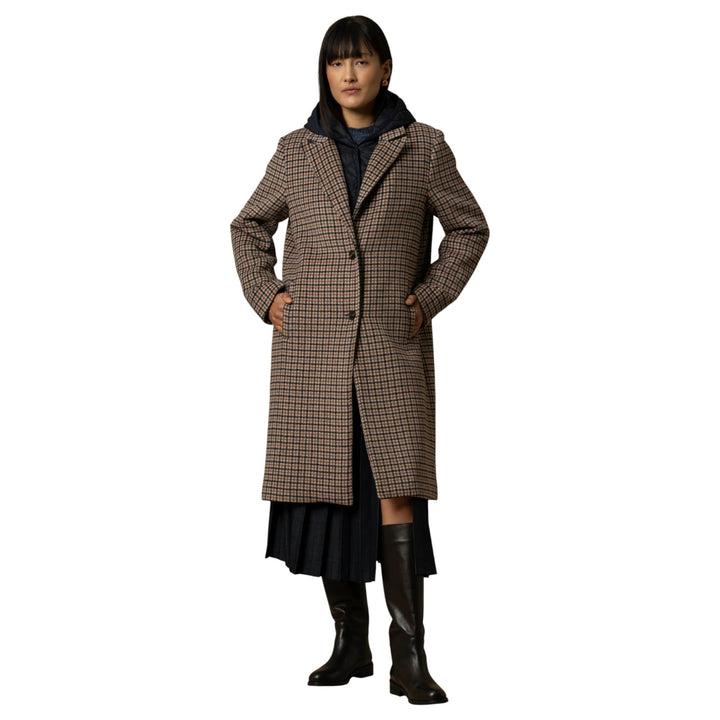 CAPPOTTO PIED DE POULE DIDIER MIELE-BLU