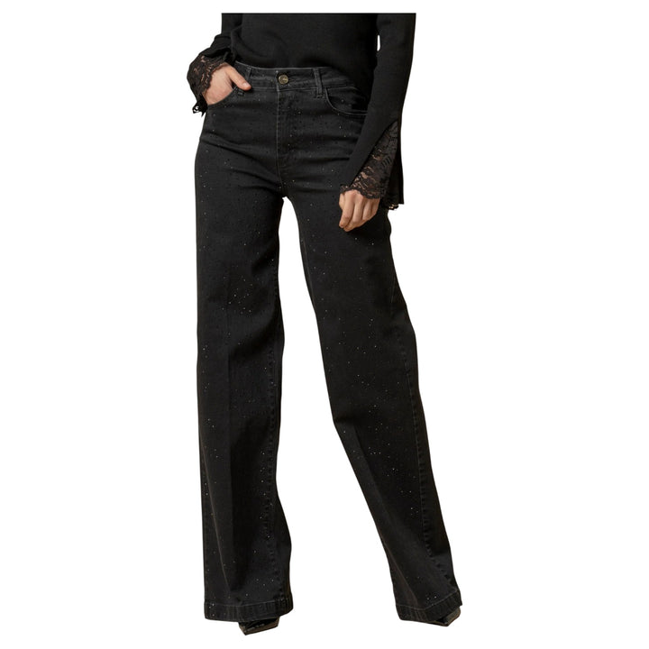 DENIM DONVINA STRASS NERO