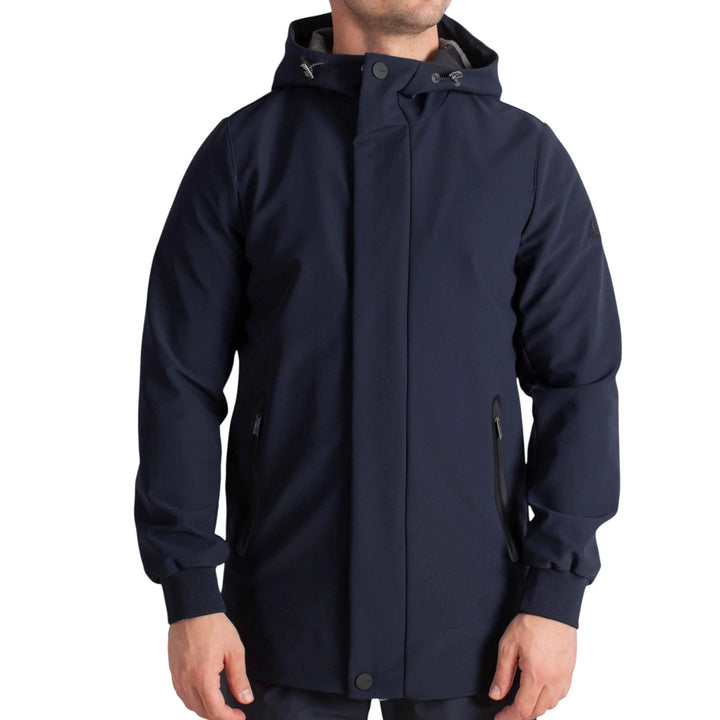 PARKA CAPPUCCIO TECHNICO FELPATO BLU