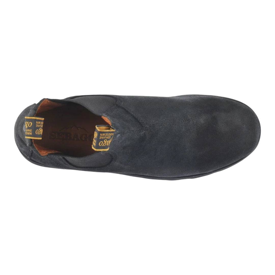 STIVALETTI SLIP ON PELLE SCAMOSCIATA NERO
