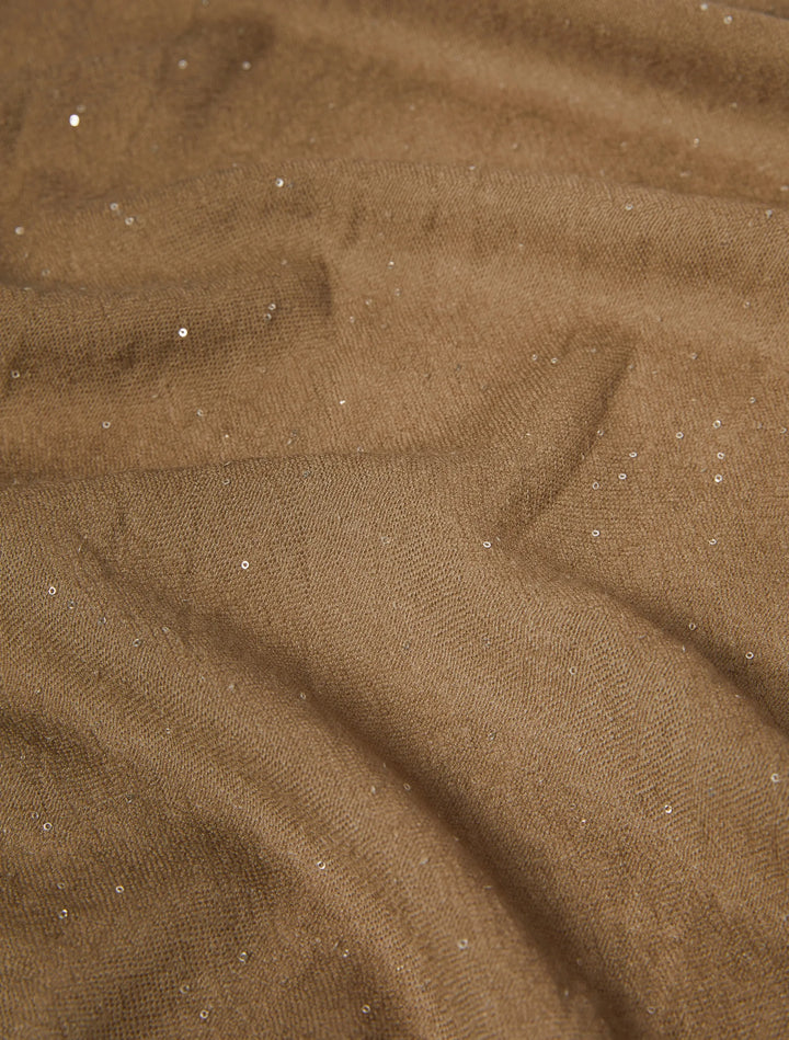 Stola-foulard-mantella CIOCCA VERDE KAKI