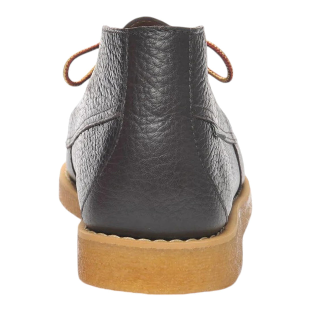 STIVALETTI CON LACCI VERA PELLE MARRONE SCURO