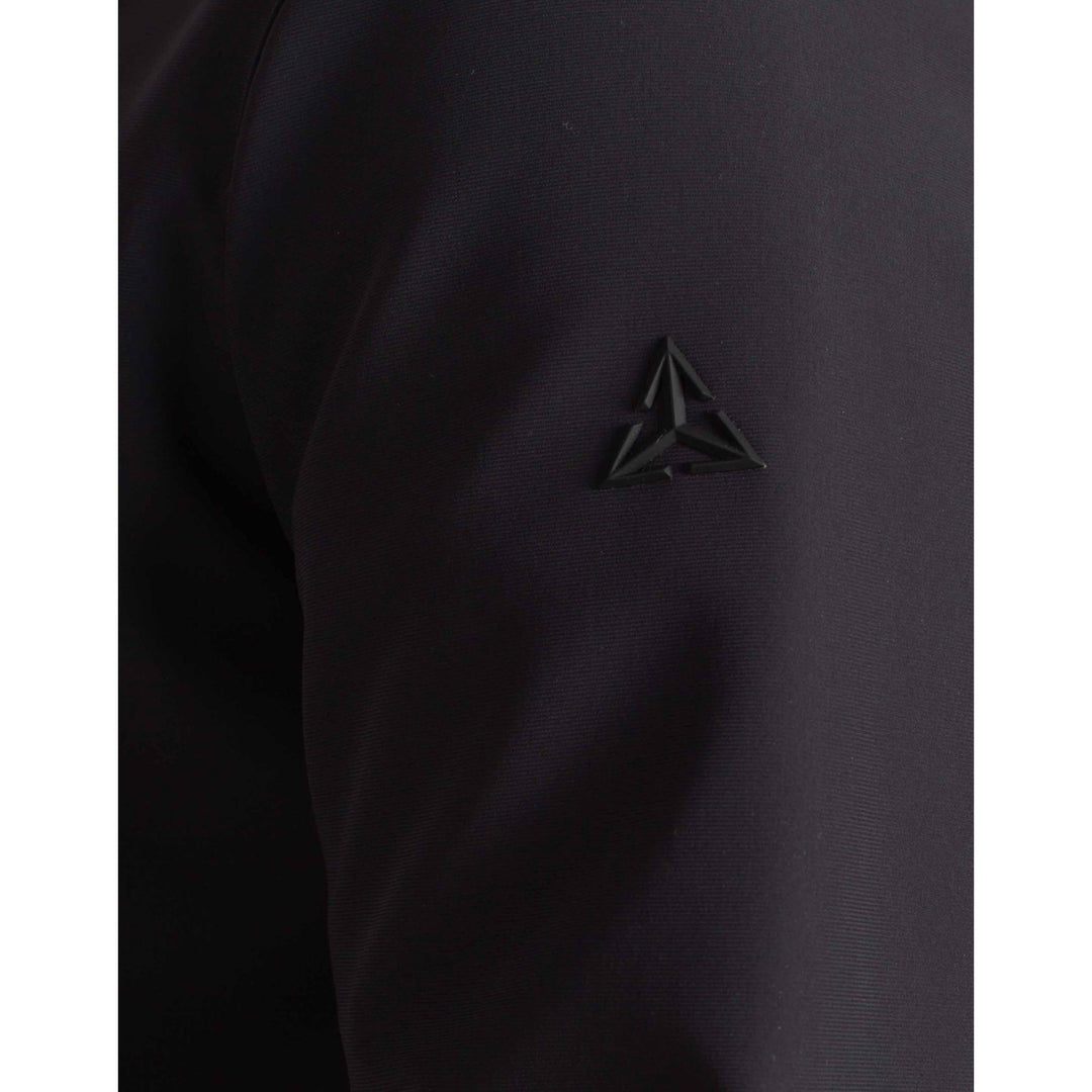 PARKA CAPPUCCIO TECHNICO FELPATO NERO