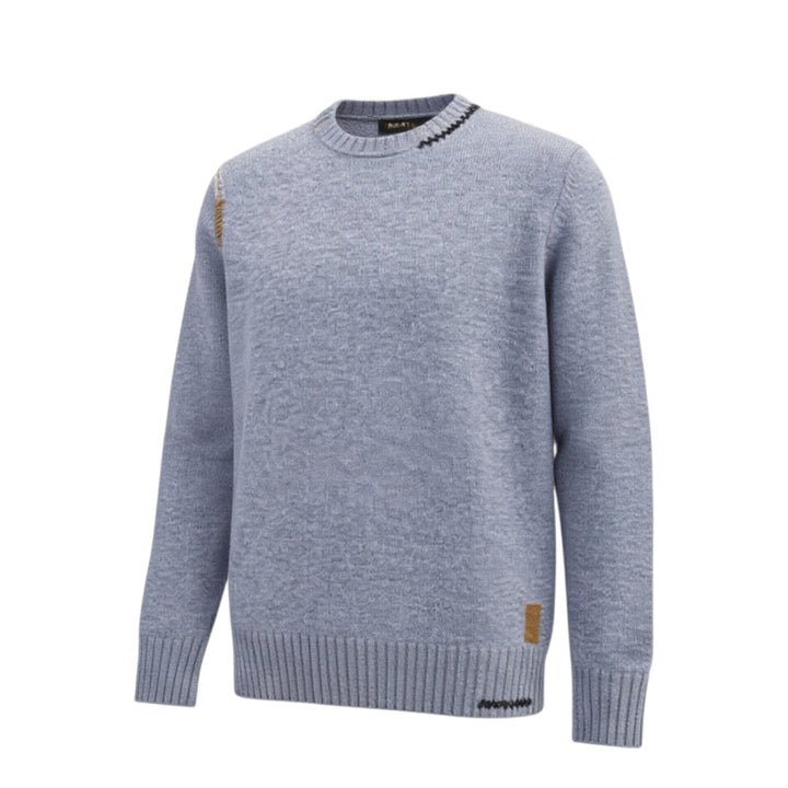 GIROCOLLO IN LANA CELESTE