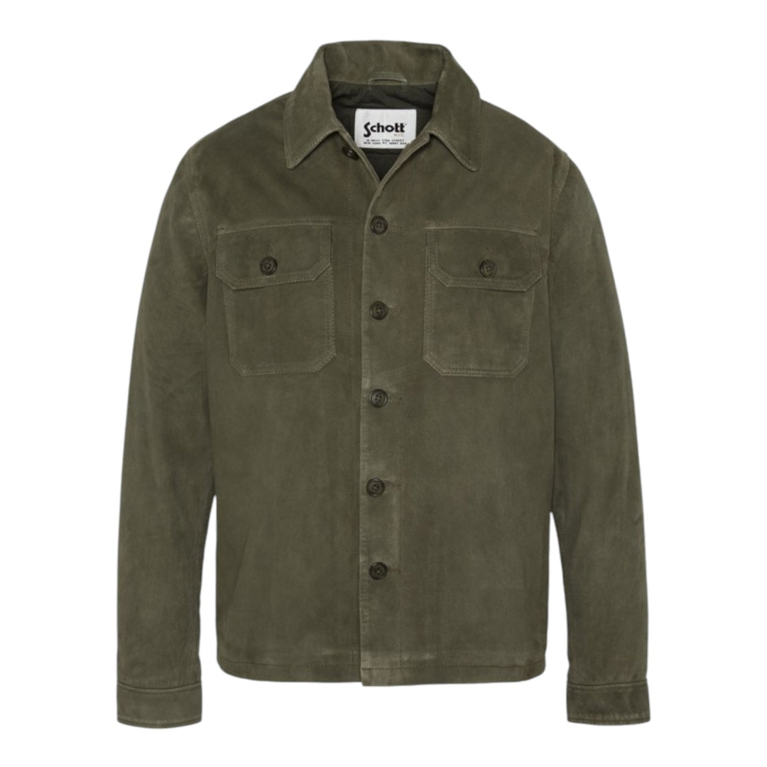 ARMY JACKET SUEDE LEATHER GREEN
