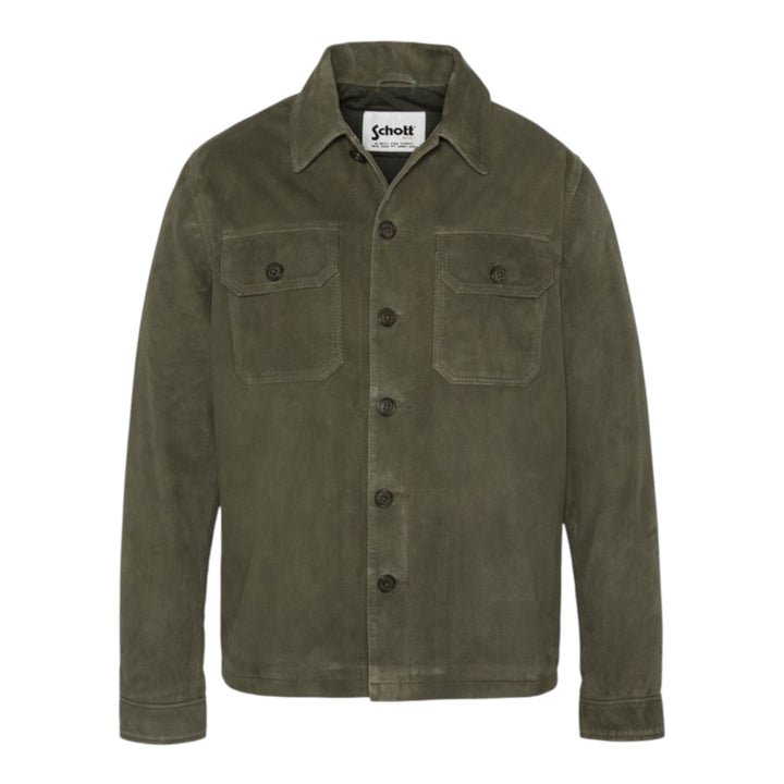 ARMY JACKET SUEDE LEATHER GREEN