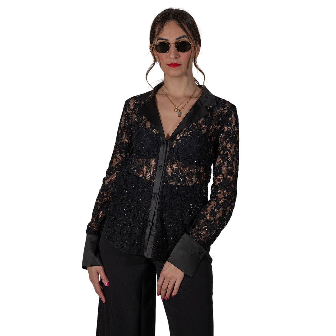 CAMICIA LAMAR NERA