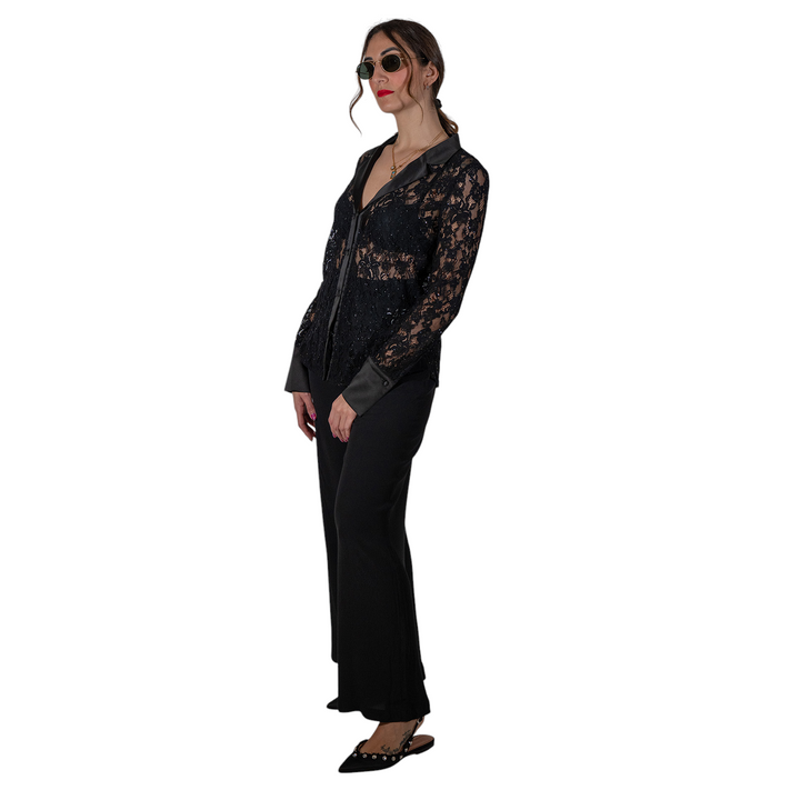 CAMICIA LAMAR NERA