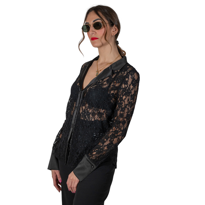 CAMICIA LAMAR NERA