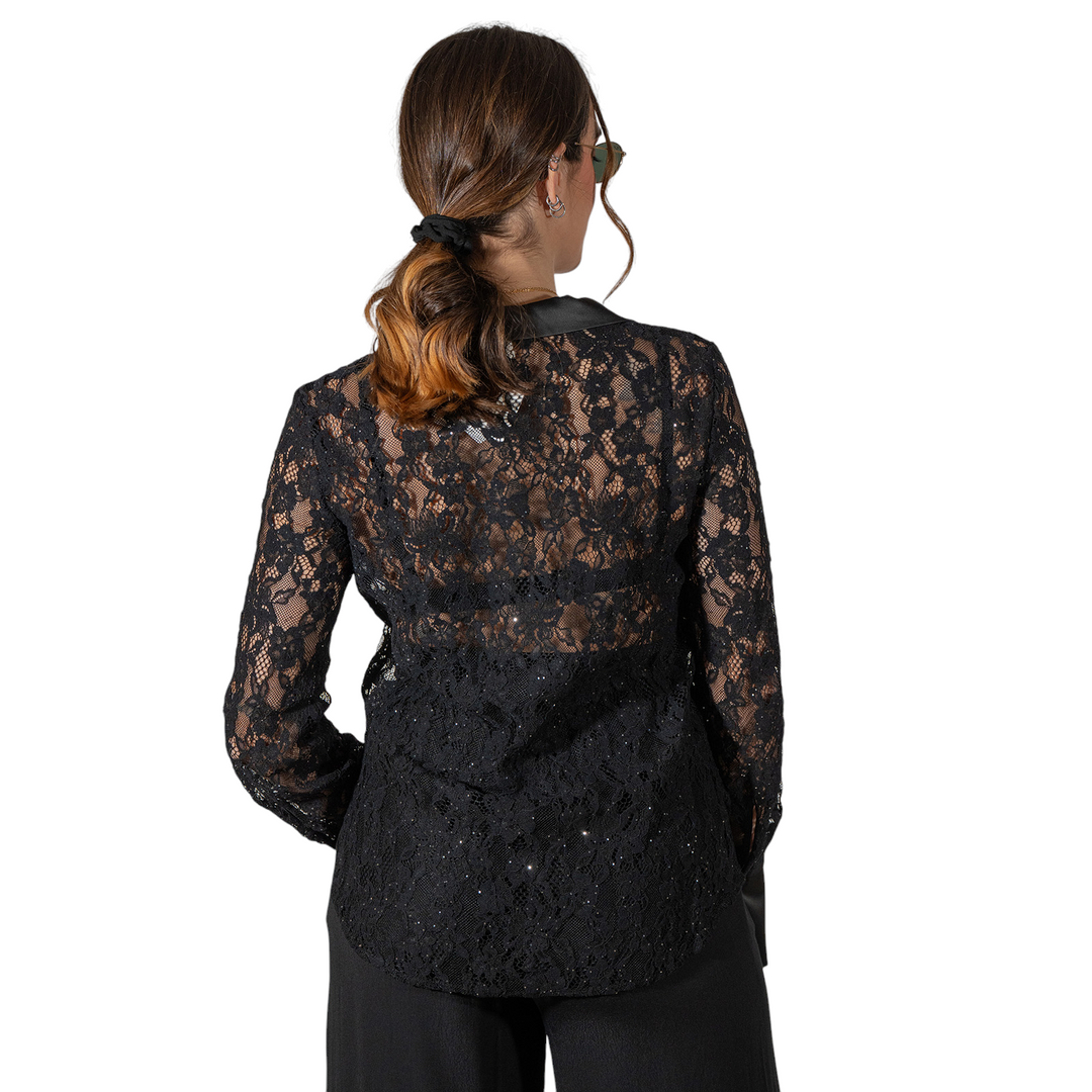 CAMICIA LAMAR NERA