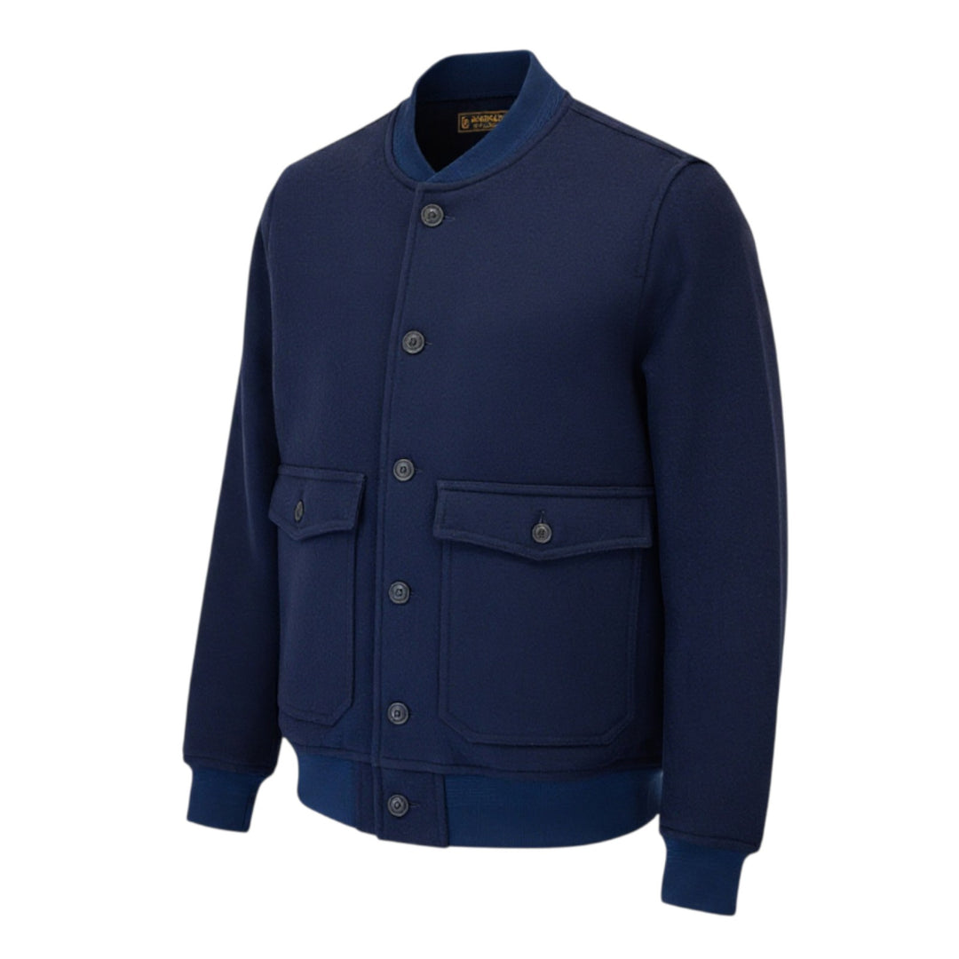 BOMBER JACKET A1 WOOL BLU