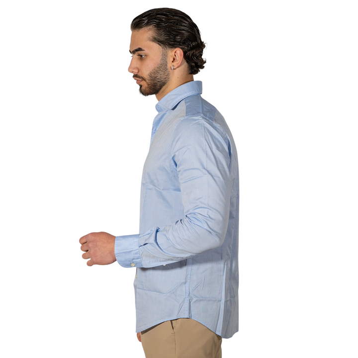 Camicia M/L Collo Italia Oxford Celeste