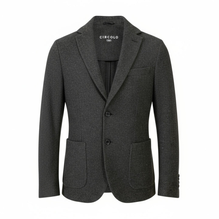 GREEN VIRGIN WOOL & CASHMERE BLAZER