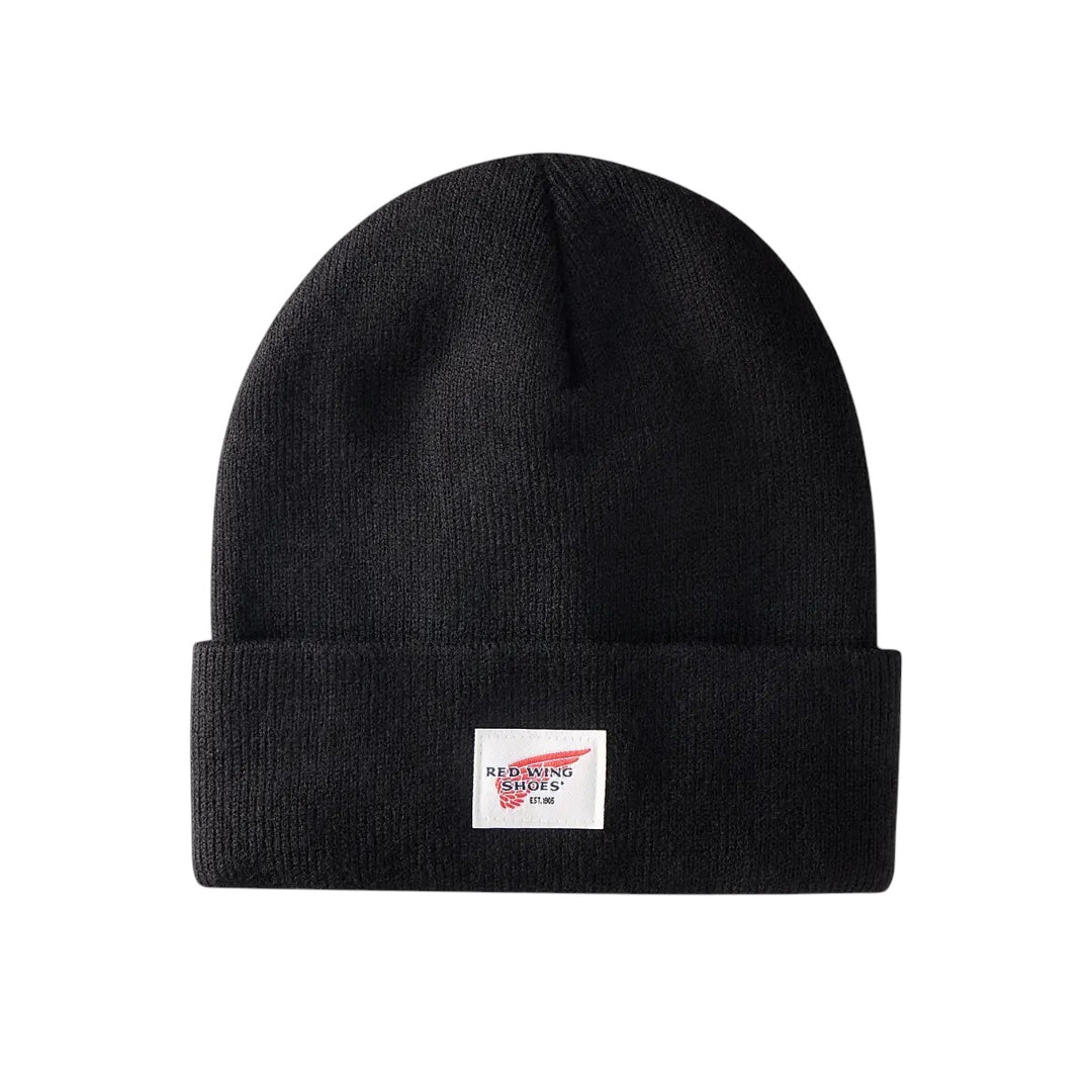 LOGO KNIT BEANIE BLACK