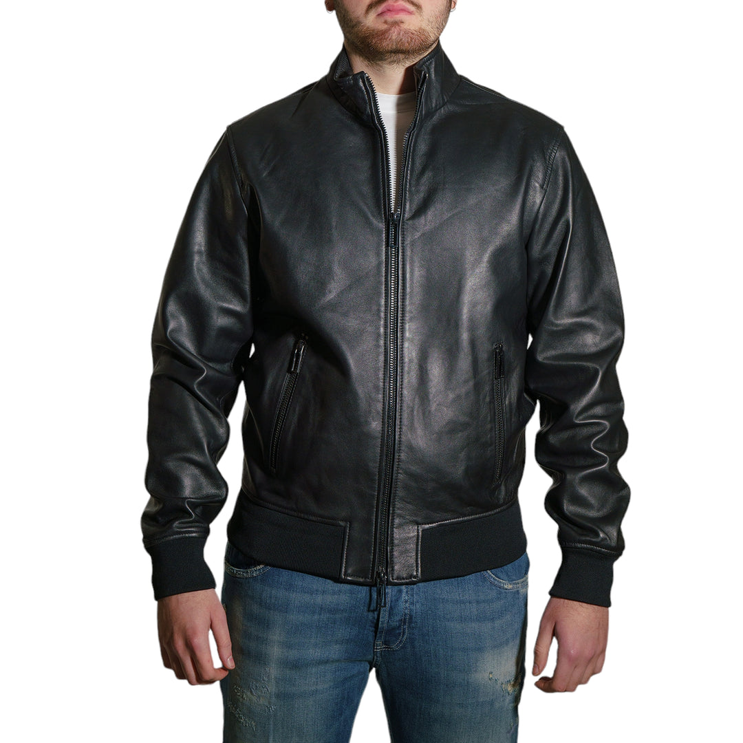 immagine-1-schott-bomber-in-pelle-vitello-nero-giacca-lc1001-black