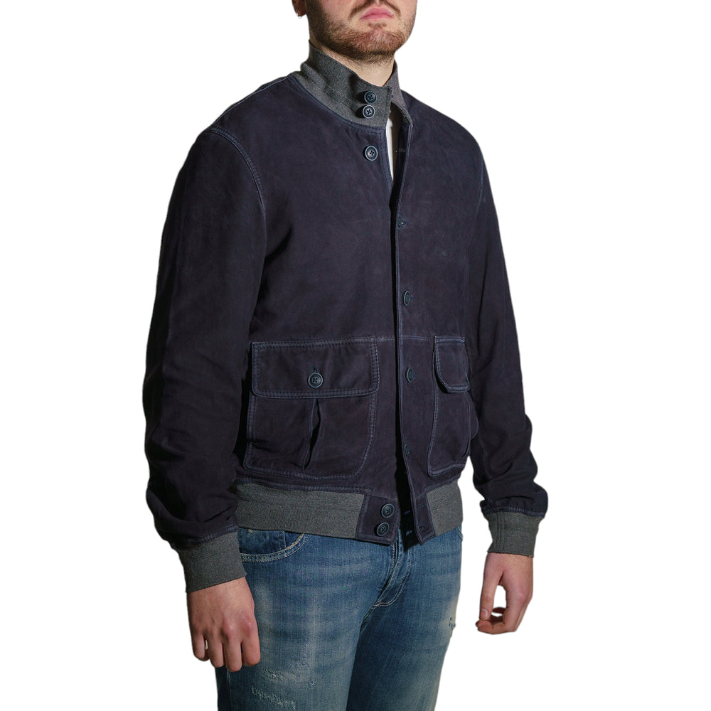 immagine-2-schott-bomber-valstar-in-pelle-scamosciata-blu-giacca-lc1003-blu