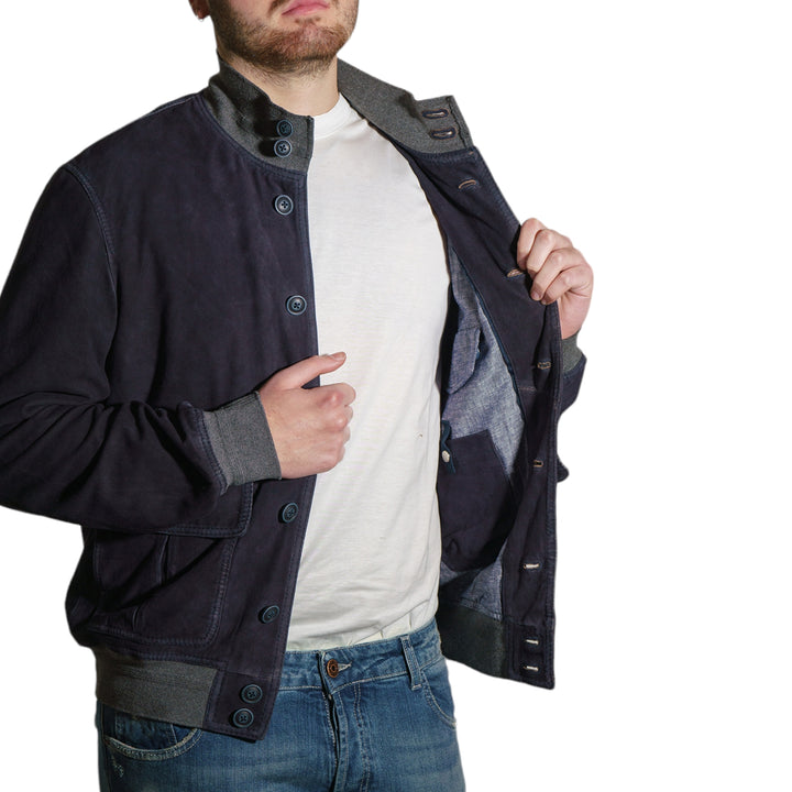 immagine-4-schott-bomber-valstar-in-pelle-scamosciata-blu-giacca-lc1003-blu