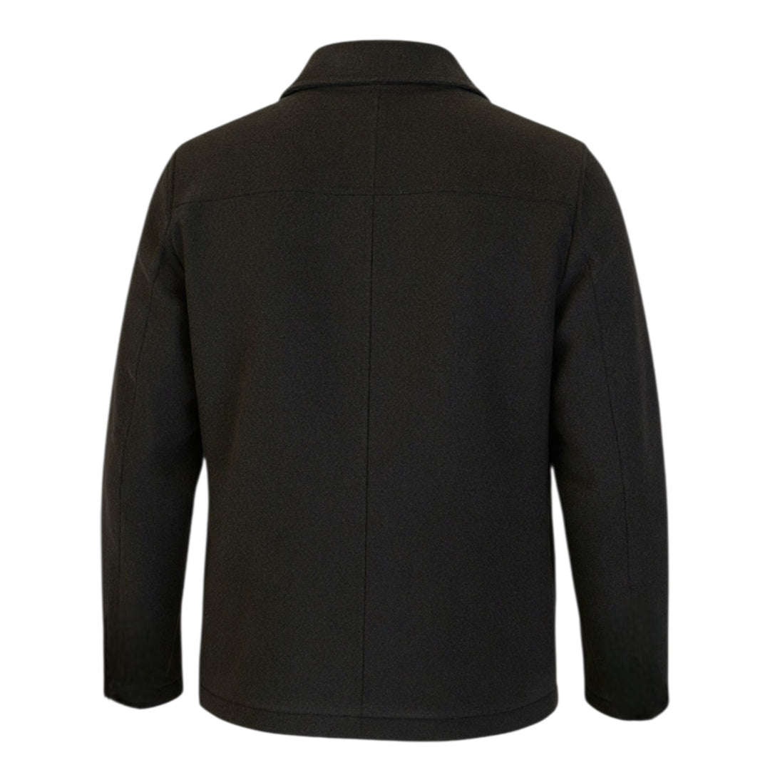 GIACCA CON ZIP MARRONE