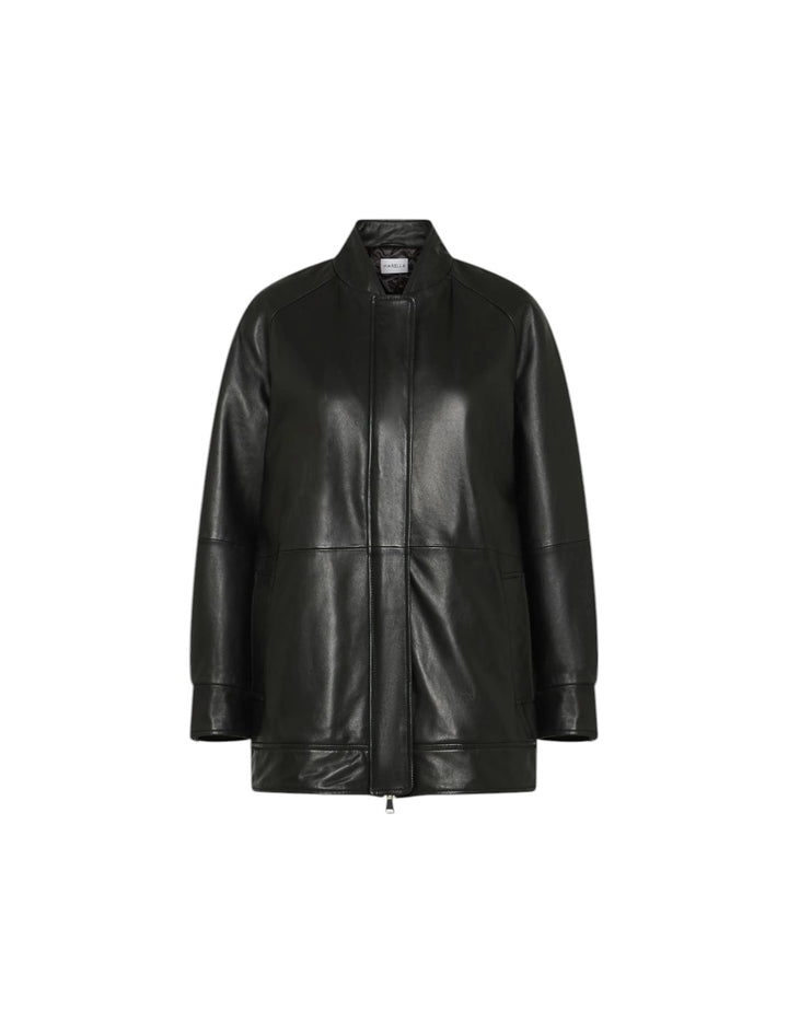 Leather Caban - Black