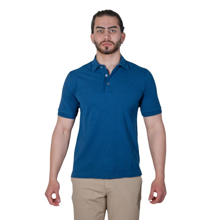 POLO PIQUET Blu