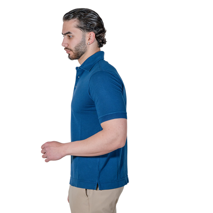 POLO PIQUET Blu