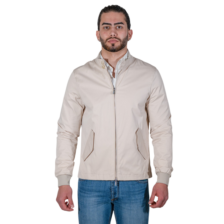 Jacket L/P Zip Technical Cotton Beige