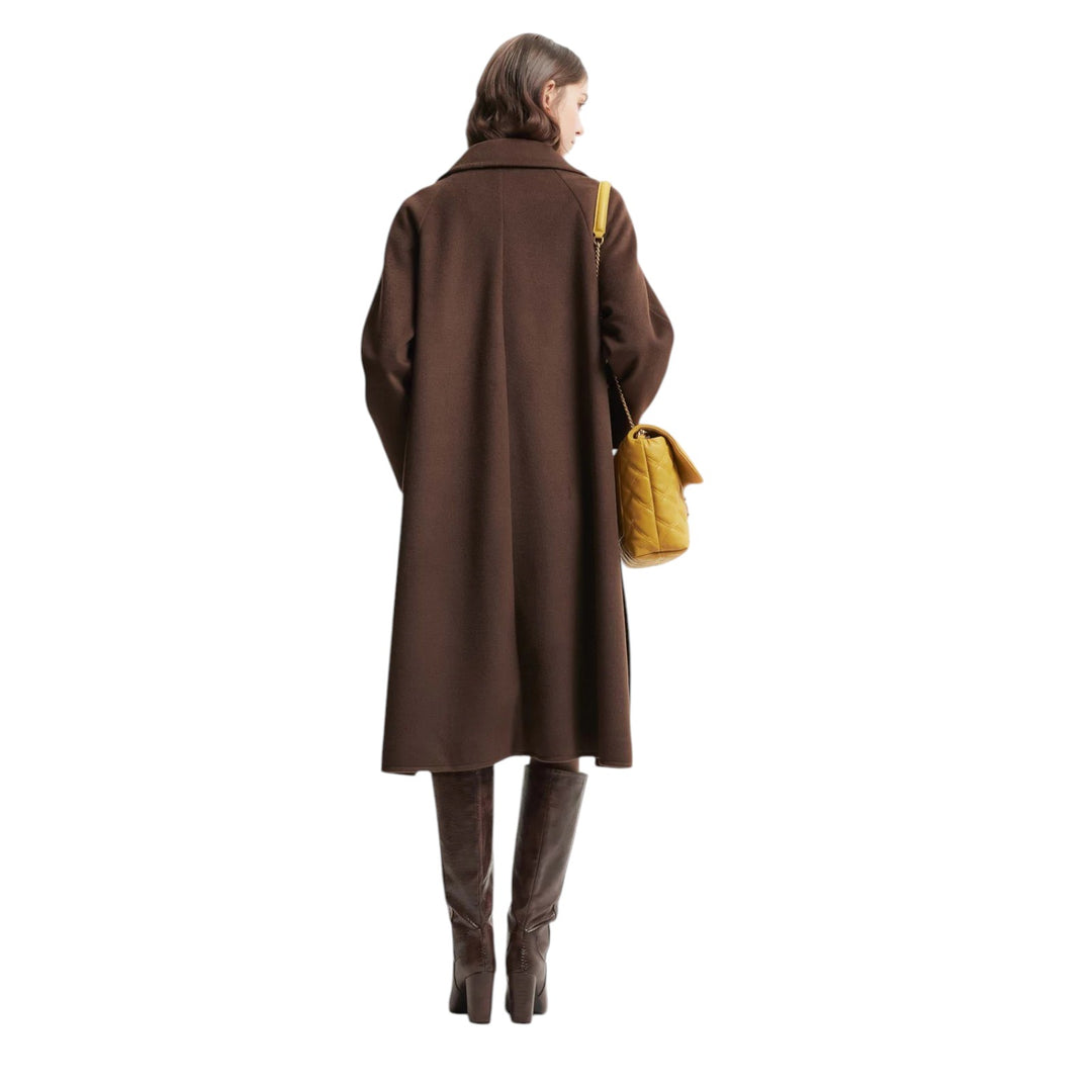 Cappotto Doppiopetto Oversize Marrone