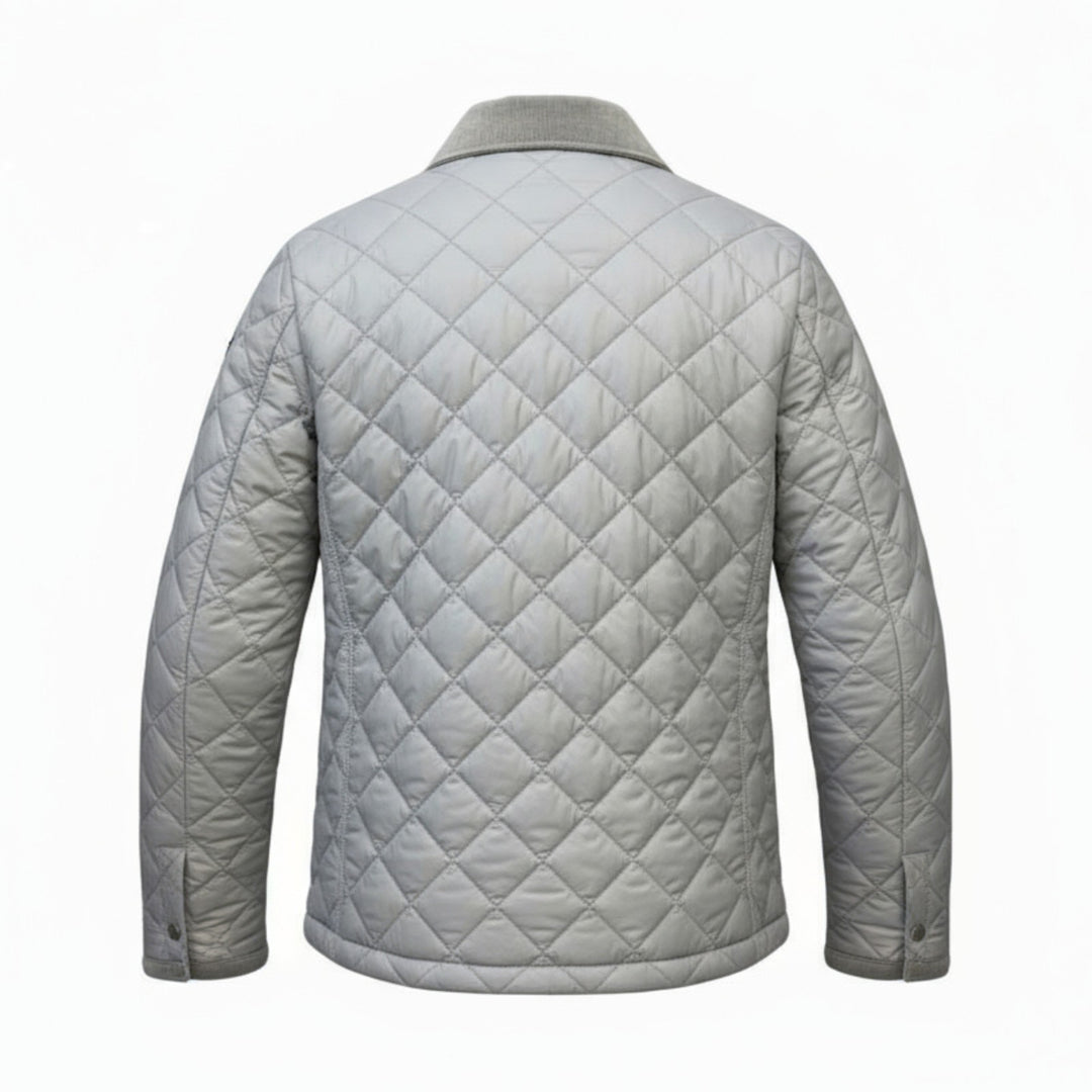 GREY QUILTED JACKET