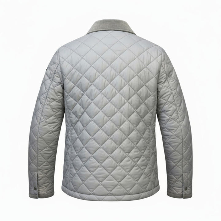 GREY QUILTED JACKET