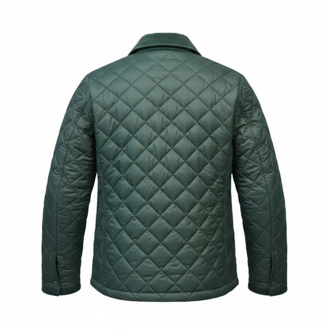 GREEN QUILTED JACKET