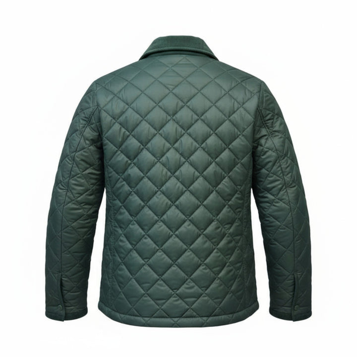 GREEN QUILTED JACKET