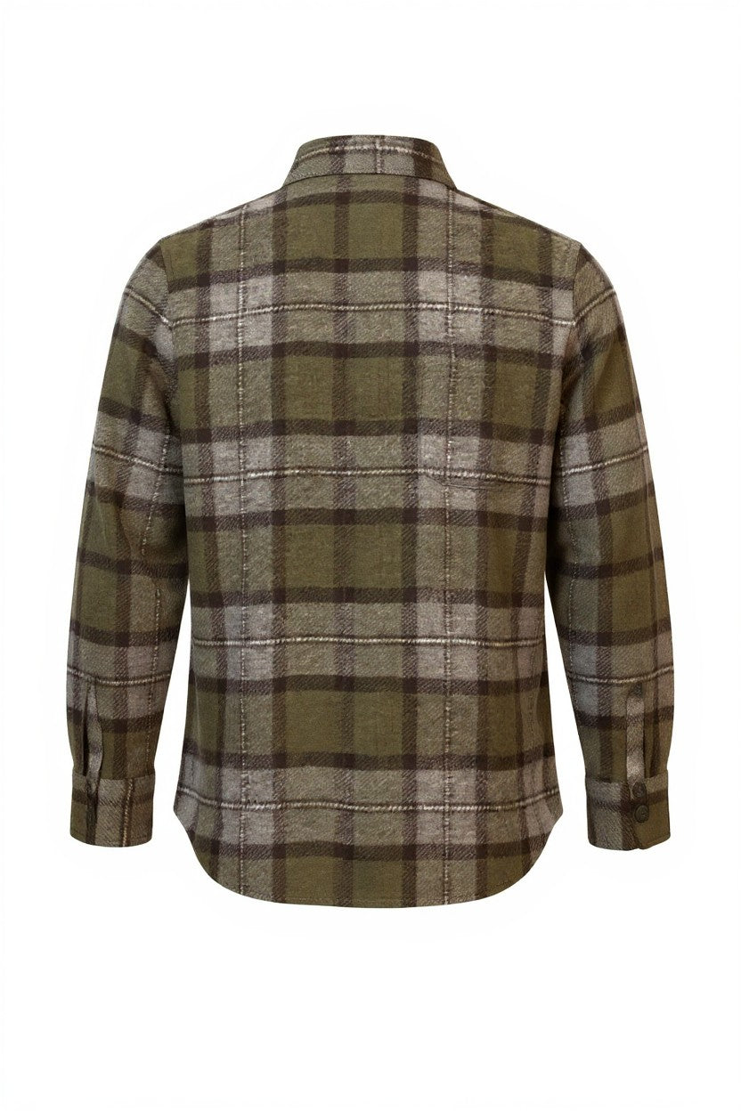 MEN'S GREEN PADDED SHIRT